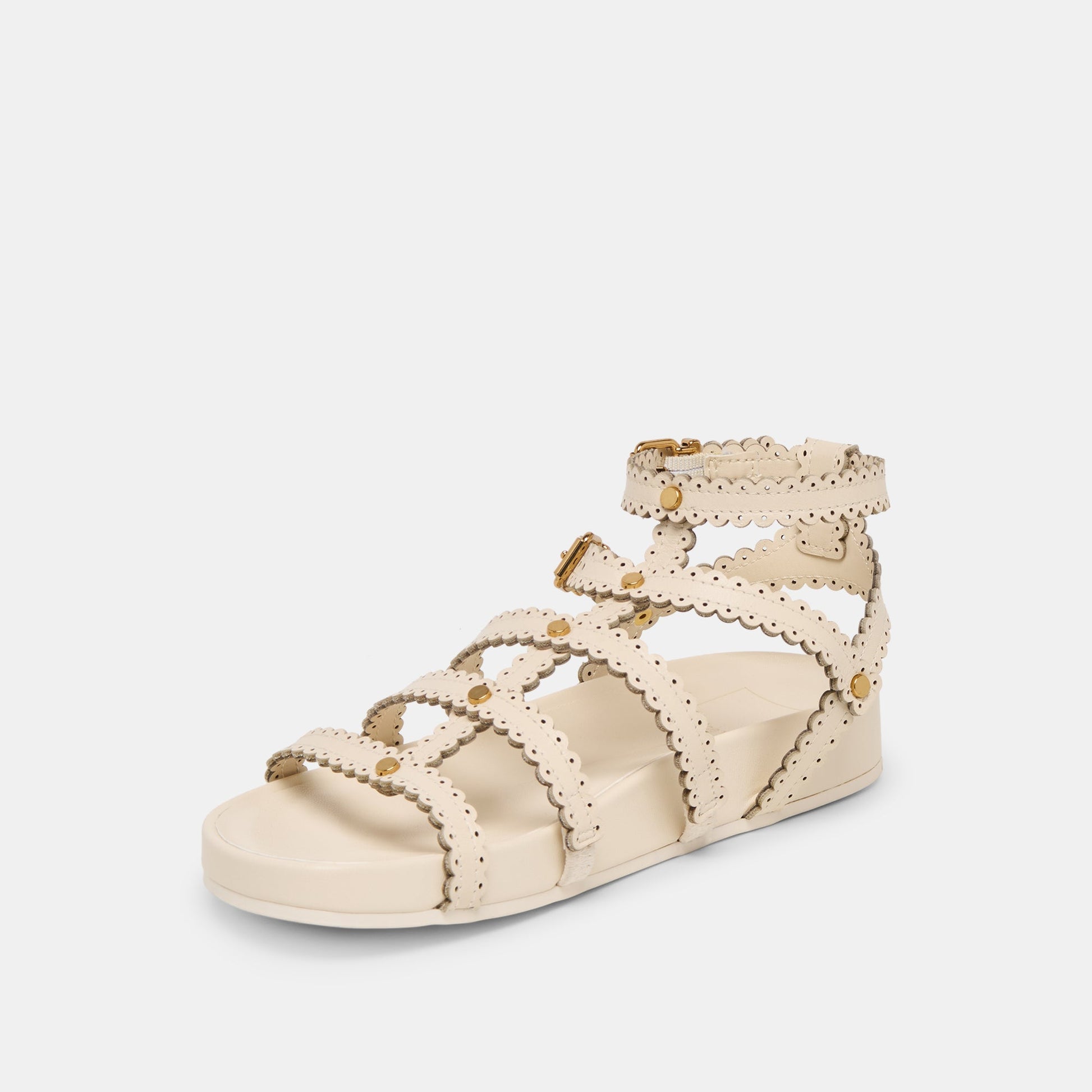 Susana Creme Leather Sandals - Dolce Vita