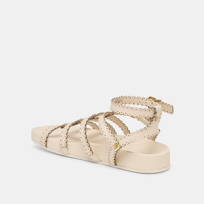 Susana Creme Leather Sandals - Dolce Vita