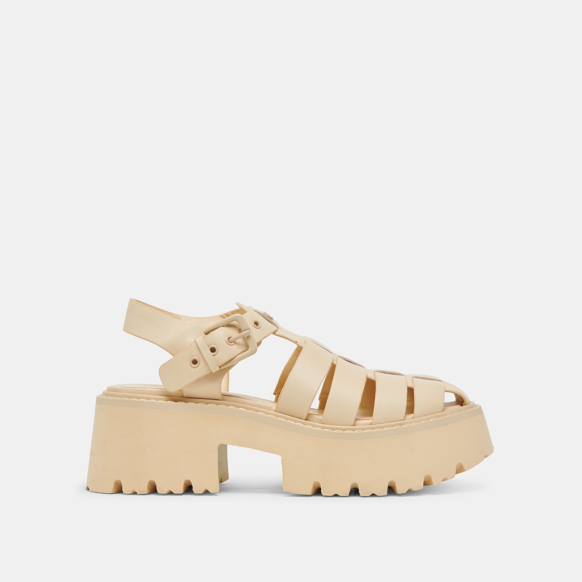 LASLY TONAL SANDALS LIGHT YELLOW LEATHER - Dolce Vita