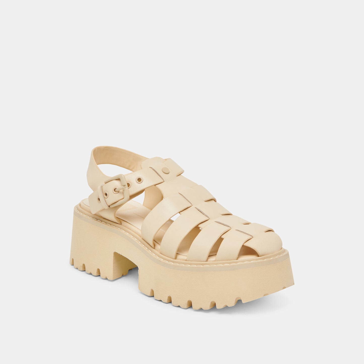 LASLY TONAL SANDALS LIGHT YELLOW LEATHER - Dolce Vita