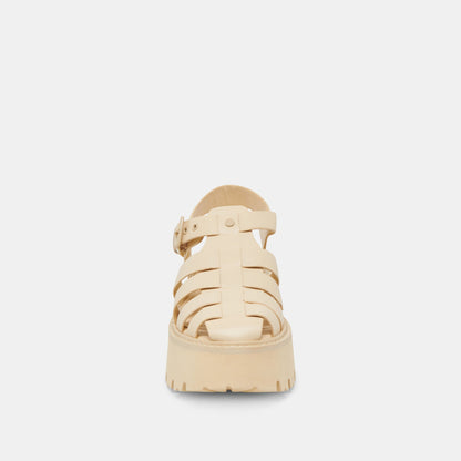 LASLY TONAL SANDALS LIGHT YELLOW LEATHER - Dolce Vita