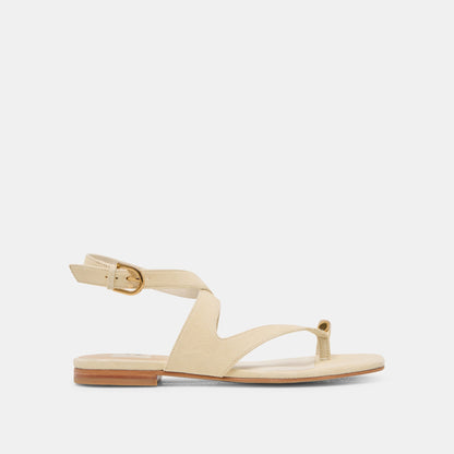 EARLA SANDALS NATURAL SUEDE - Dolce Vita