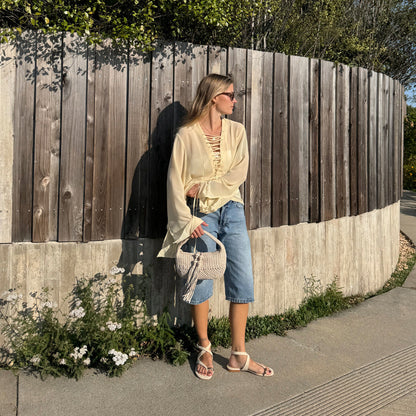 EARLA SANDALS NATURAL SUEDE - Dolce Vita