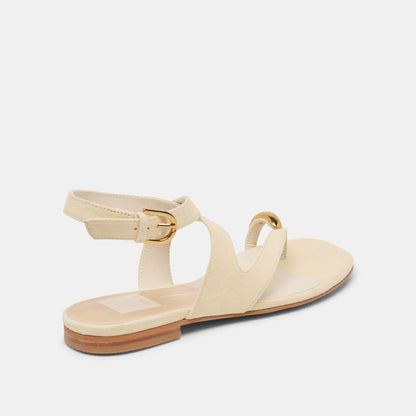 EARLA SANDALS NATURAL SUEDE - Dolce Vita