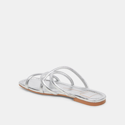 LANZA SANDALS SILVER METALLIC STELLA - Dolce Vita