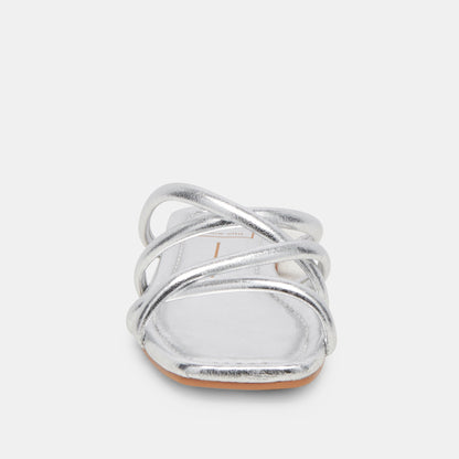 LANZA SANDALS SILVER METALLIC STELLA - Dolce Vita