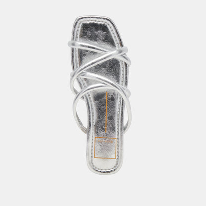 LANZA SANDALS SILVER METALLIC STELLA - Dolce Vita