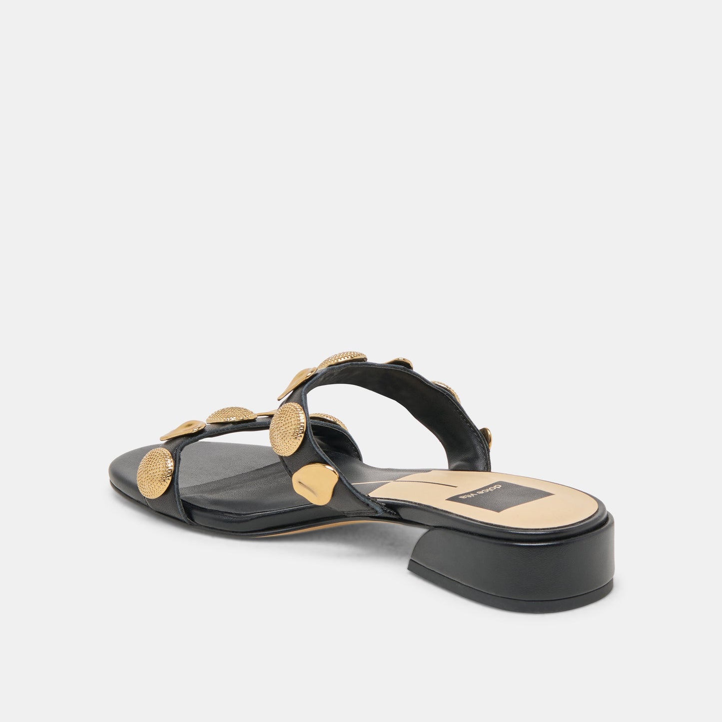 Farrow Black Leather Sandals - Dolce Vita
