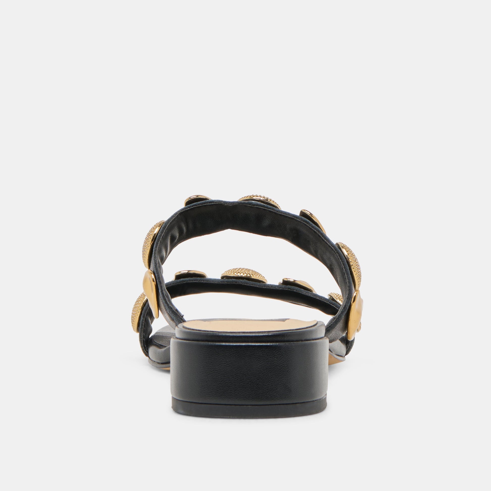 Farrow Black Leather Sandals - Dolce Vita
