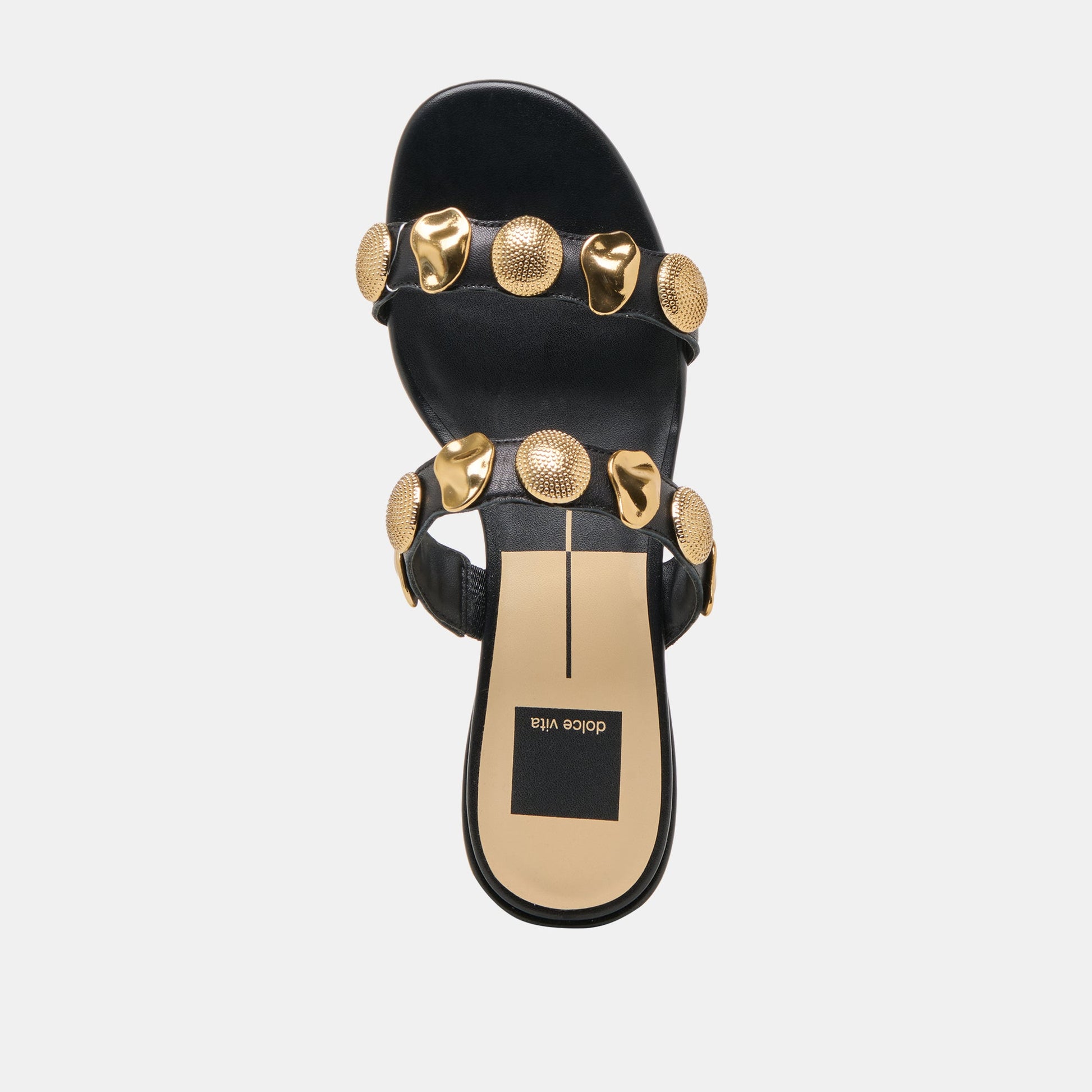 Farrow Black Leather Sandals - Dolce Vita
