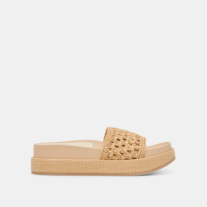 SIDONA SANDALS LT NATURAL RAFFIA - Dolce Vita