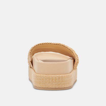 SIDONA SANDALS LT NATURAL RAFFIA - Dolce Vita