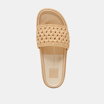 SIDONA SANDALS LT NATURAL RAFFIA - Dolce Vita