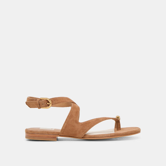 EARLA SANDALS BROWN SUEDE - Dolce Vita