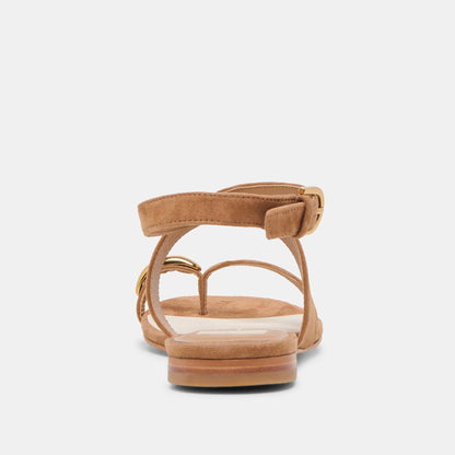 EARLA SANDALS BROWN SUEDE - Dolce Vita