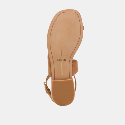 EARLA SANDALS BROWN SUEDE - Dolce Vita