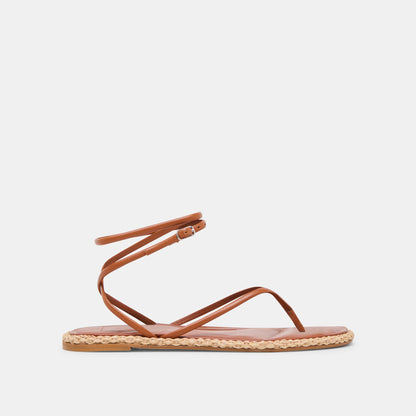 COVE SANDALS BROWN LEATHER - Dolce Vita