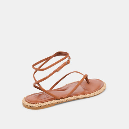 COVE SANDALS BROWN LEATHER - Dolce Vita
