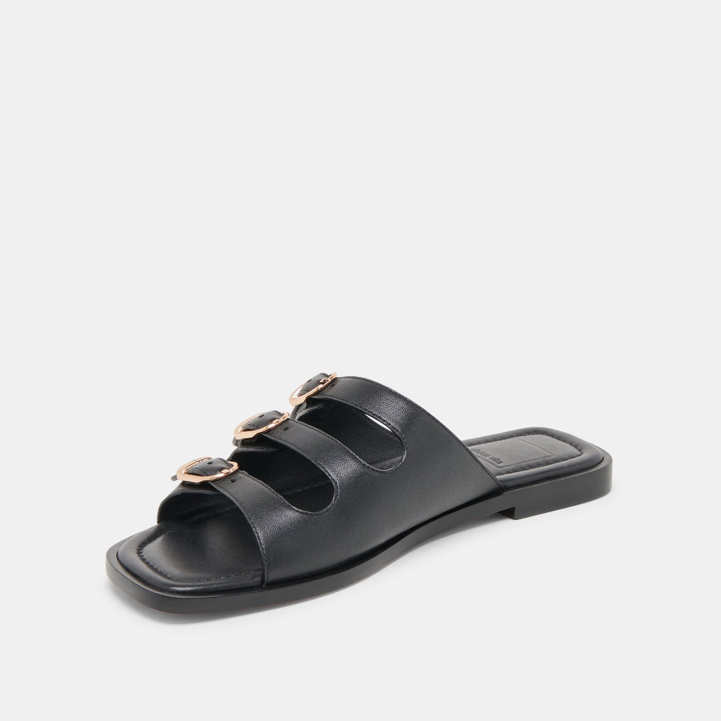 Fin Black Leather Sandals - Dolce Vita