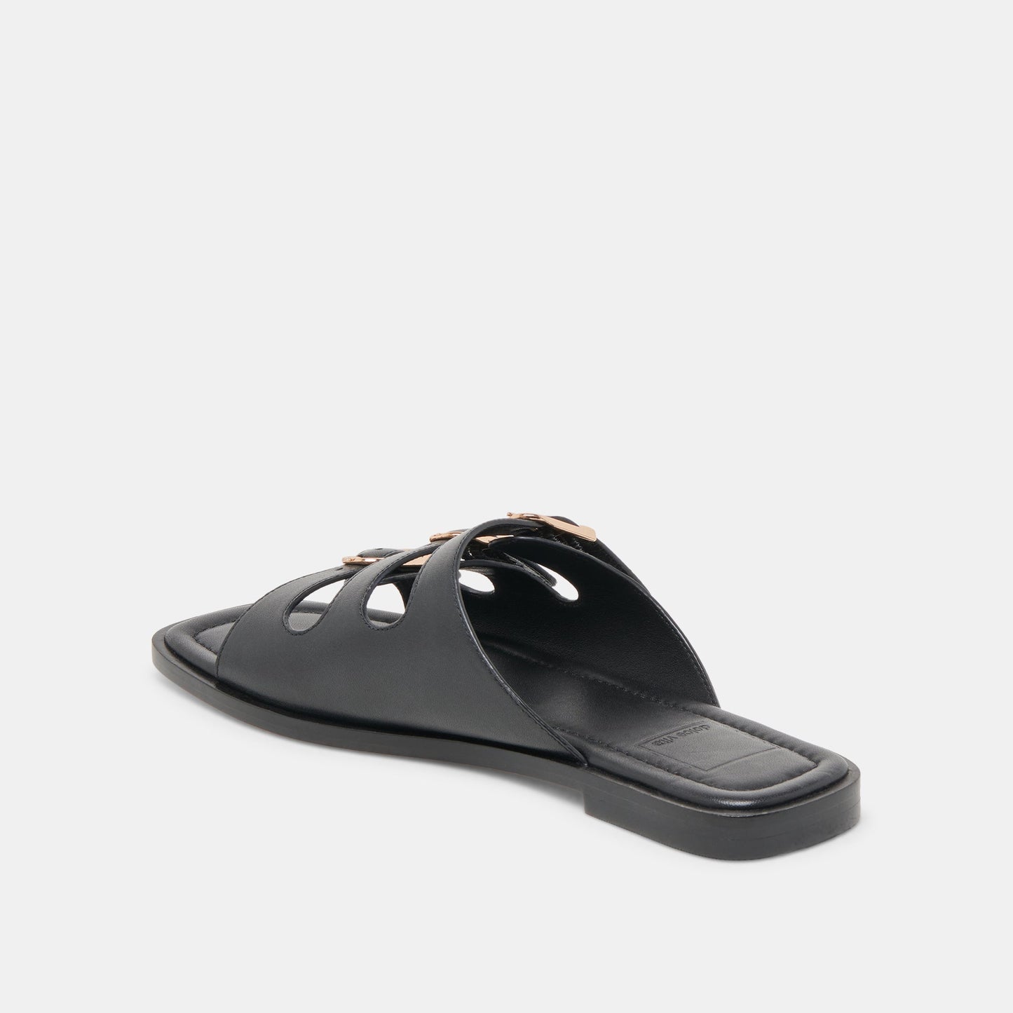 Fin Black Leather Sandals - Dolce Vita