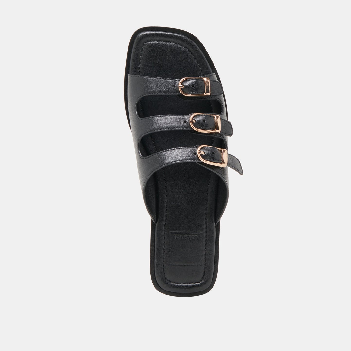 Fin Black Leather Sandals - Dolce Vita