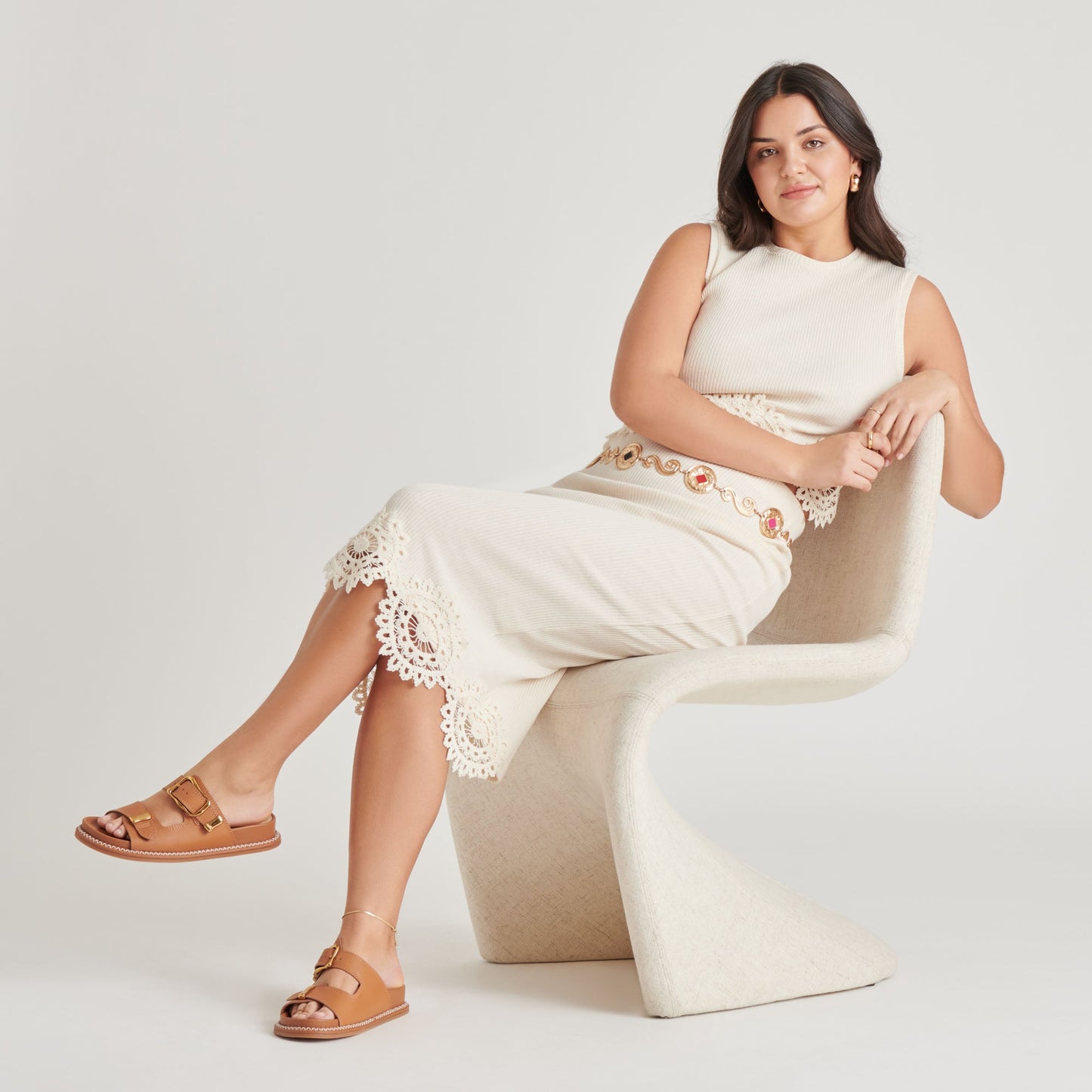 SEVANA SANDALS SADDLE LEATHER - Dolce Vita