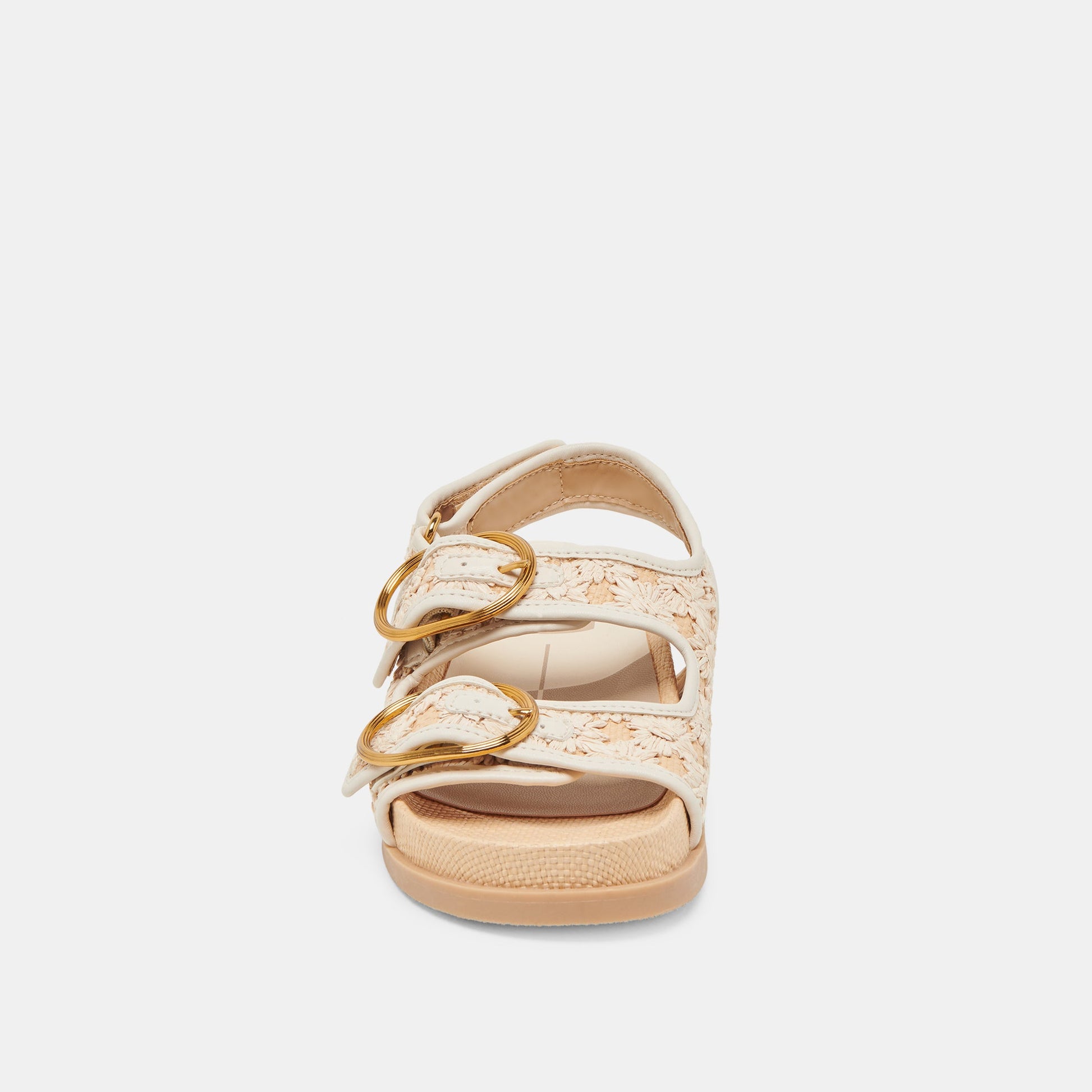 STARLA SANDALS CREME FLORAL RAFFIA - Dolce Vita