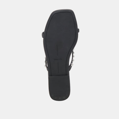 LUCCA PEARL SANDALS BLACK PEARLS - Dolce Vita