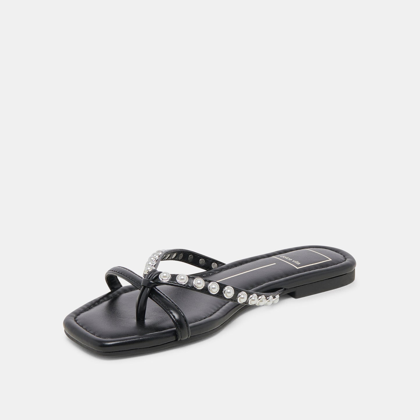 LUCCA PEARL SANDALS BLACK PEARLS - Dolce Vita