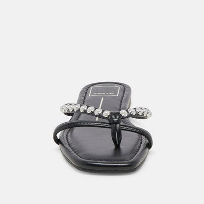 LUCCA PEARL SANDALS BLACK PEARLS - Dolce Vita
