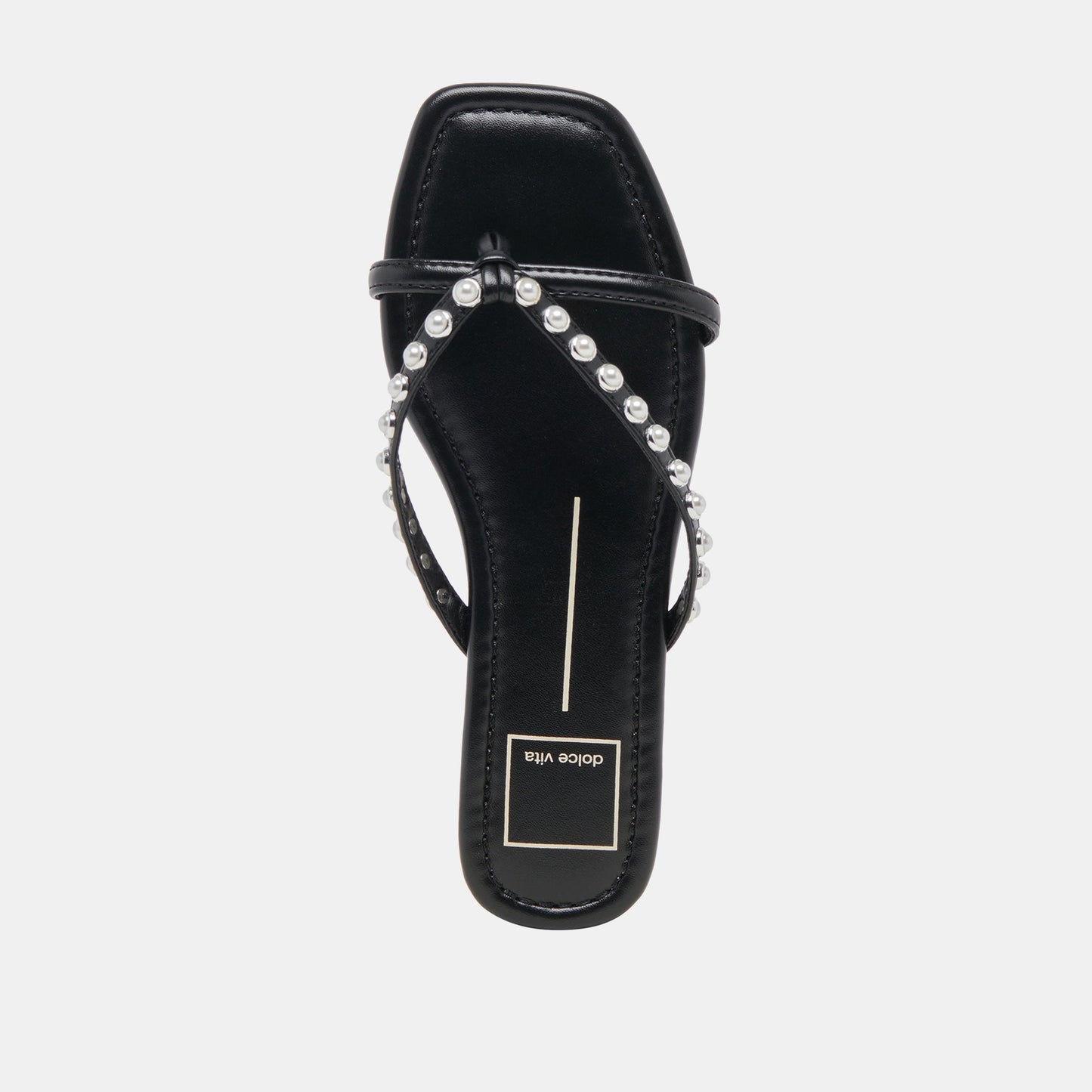 LUCCA PEARL SANDALS BLACK PEARLS - Dolce Vita