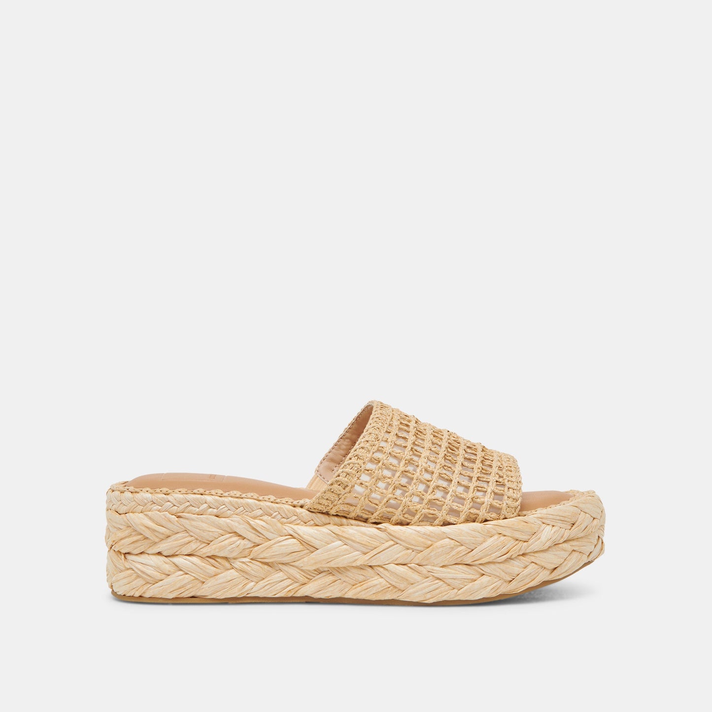 CHAVI MESH SANDALS NATURAL WOVEN RAFFIA - Dolce Vita