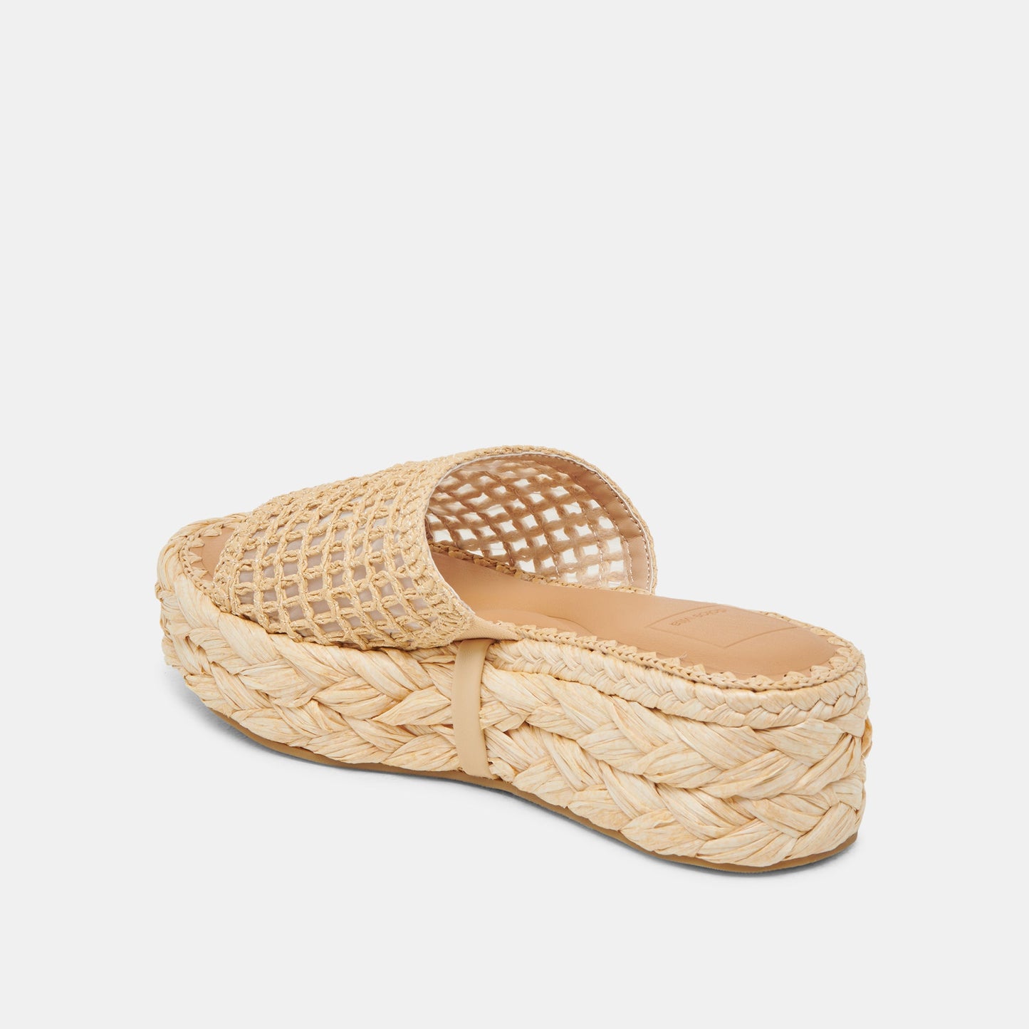 CHAVI MESH SANDALS NATURAL WOVEN RAFFIA - Dolce Vita