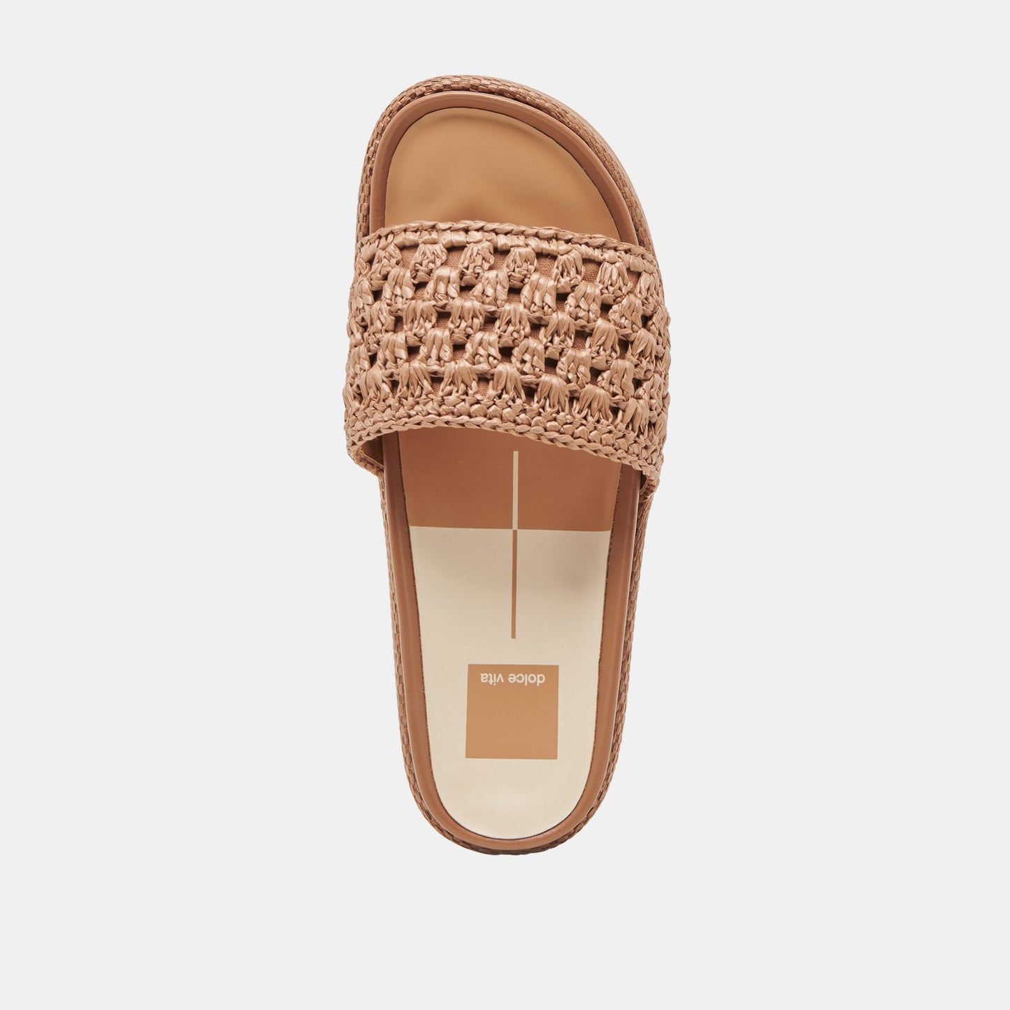 SIDONA SANDALS BROWN RAFFIA - Dolce Vita