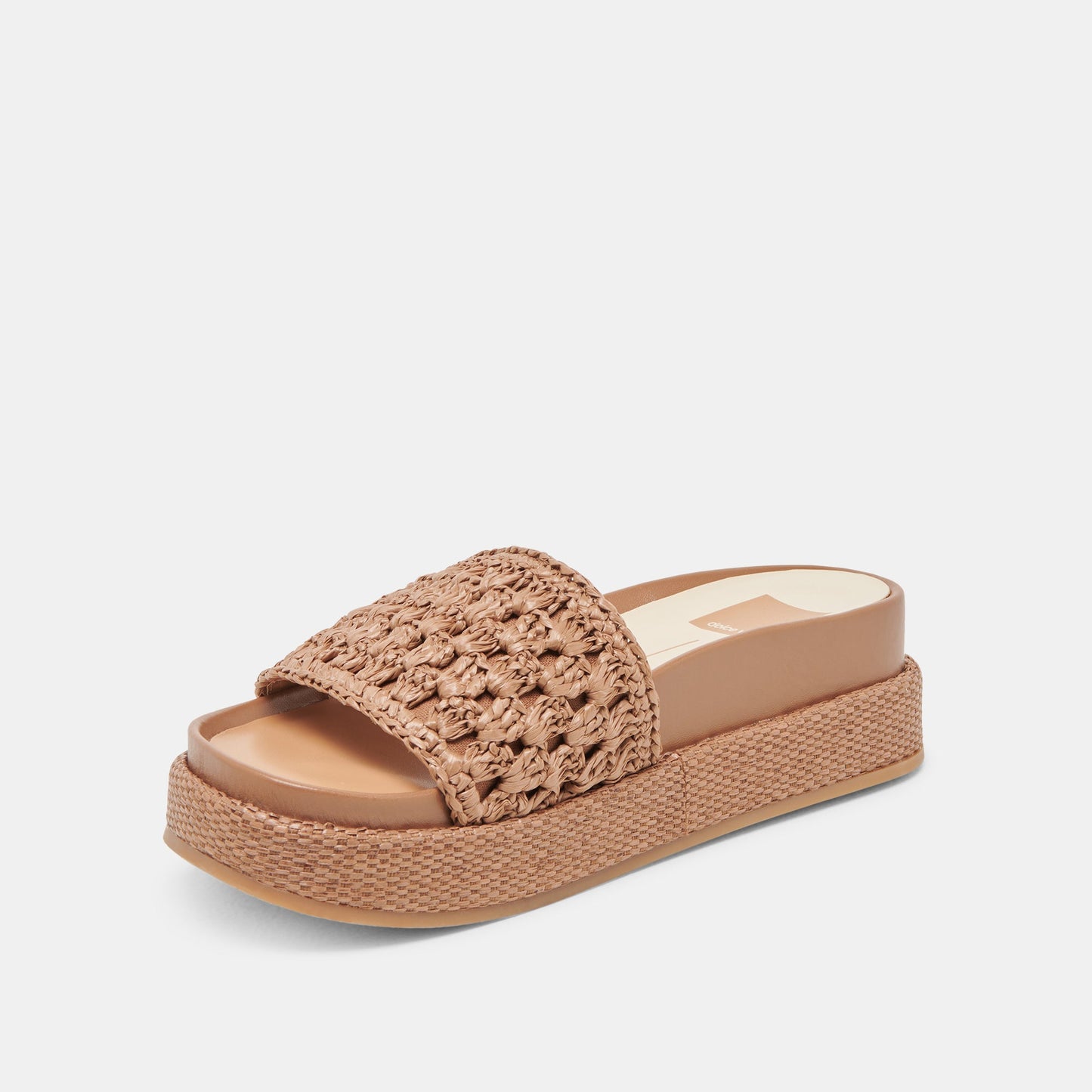 SIDONA SANDALS BROWN RAFFIA - Dolce Vita