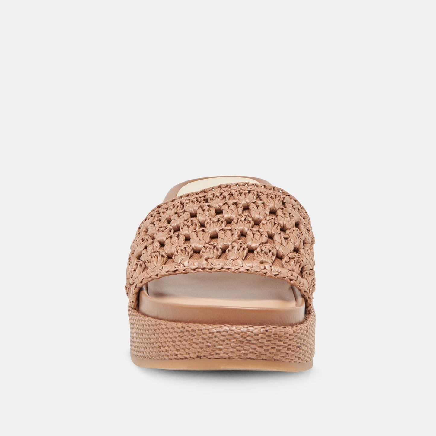 SIDONA SANDALS BROWN RAFFIA - Dolce Vita