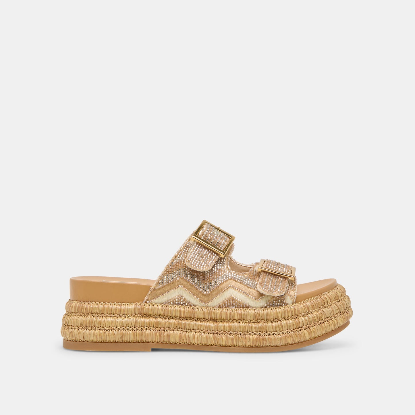 WIXIE SANDALS GOLD MULTI BEADS - Dolce Vita