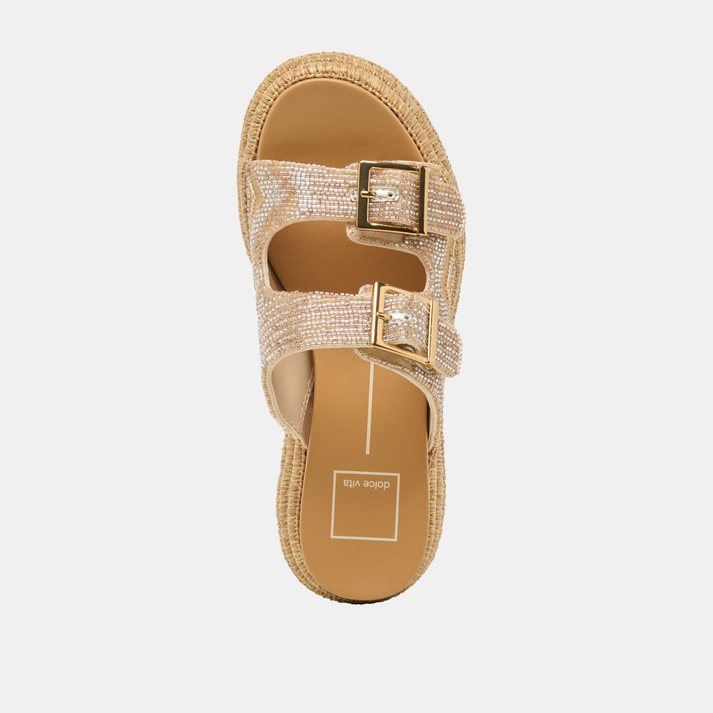 WIXIE SANDALS GOLD MULTI BEADS - Dolce Vita