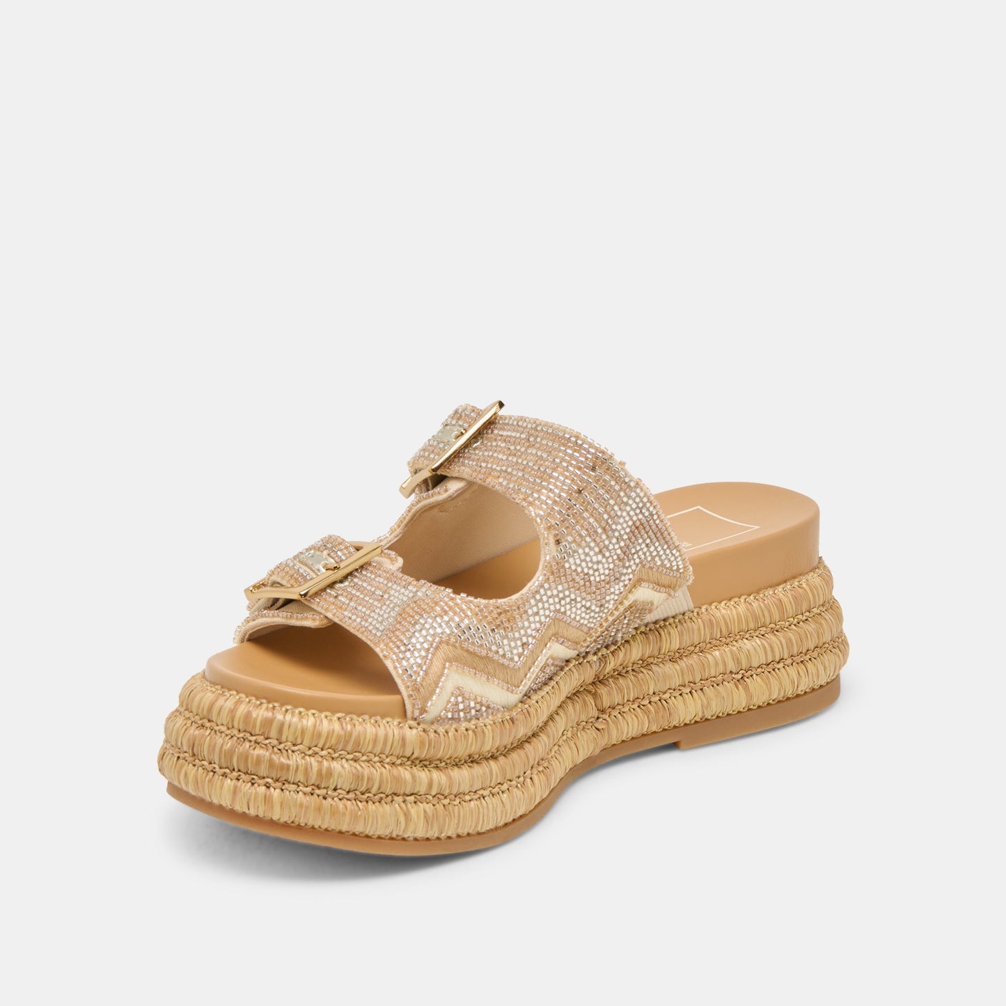 WIXIE SANDALS GOLD MULTI BEADS - Dolce Vita