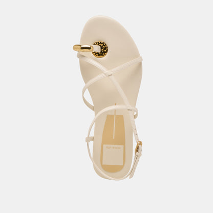 KESHA SANDALS BONE LEATHER - Dolce Vita