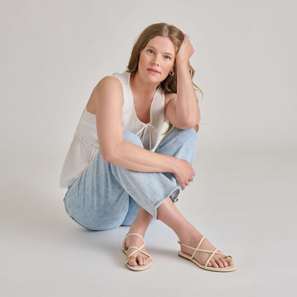 KESHA SANDALS BONE LEATHER - Dolce Vita