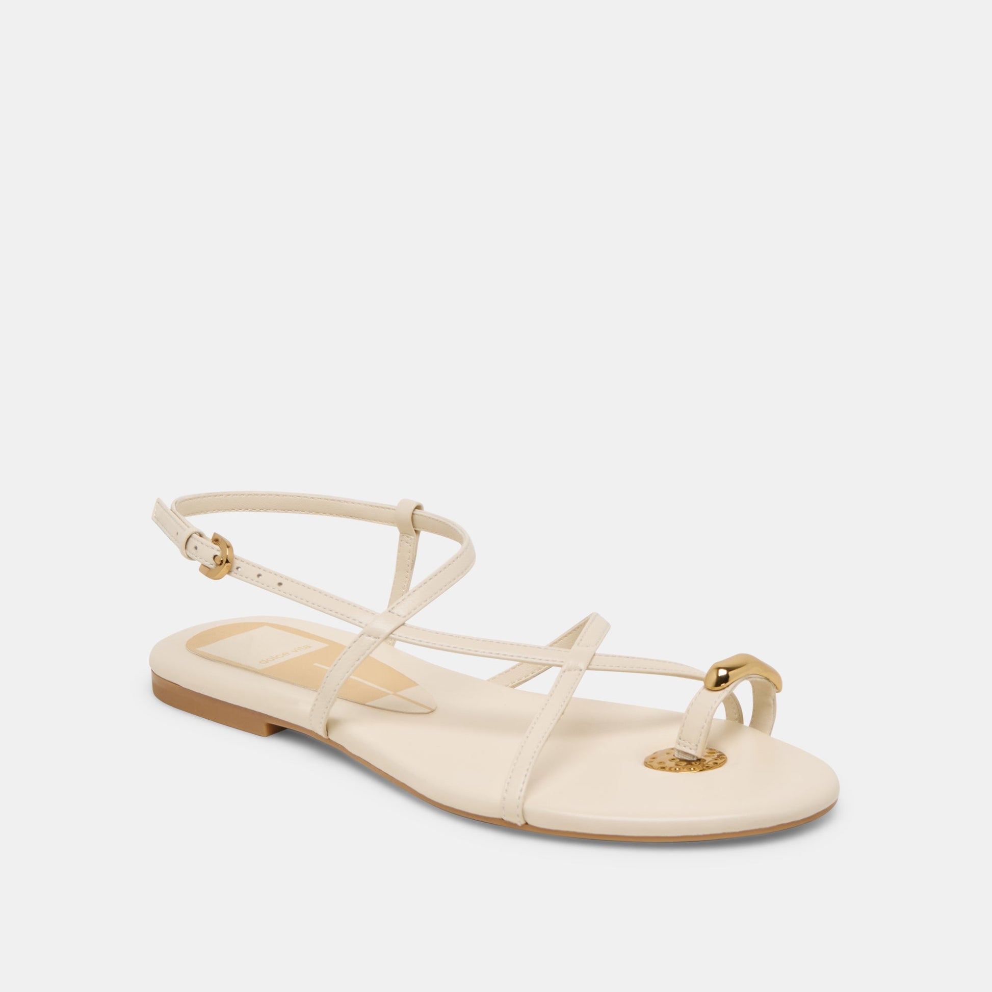 KESHA SANDALS BONE LEATHER - Dolce Vita