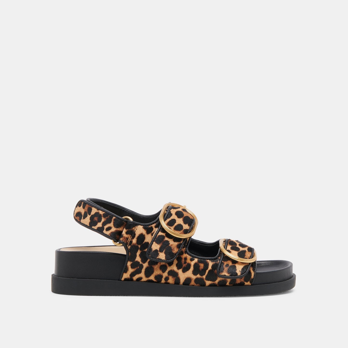 STARLA SANDALS LEOPARD BLACK CALF HAIR - Dolce Vita