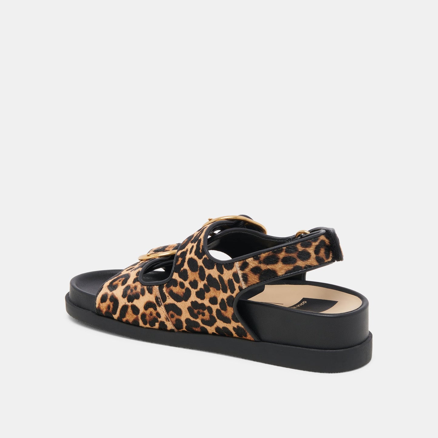 STARLA SANDALS LEOPARD BLACK CALF HAIR - Dolce Vita