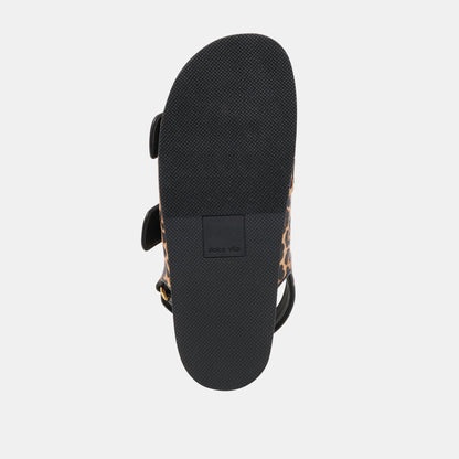 STARLA SANDALS LEOPARD BLACK CALF HAIR - Dolce Vita
