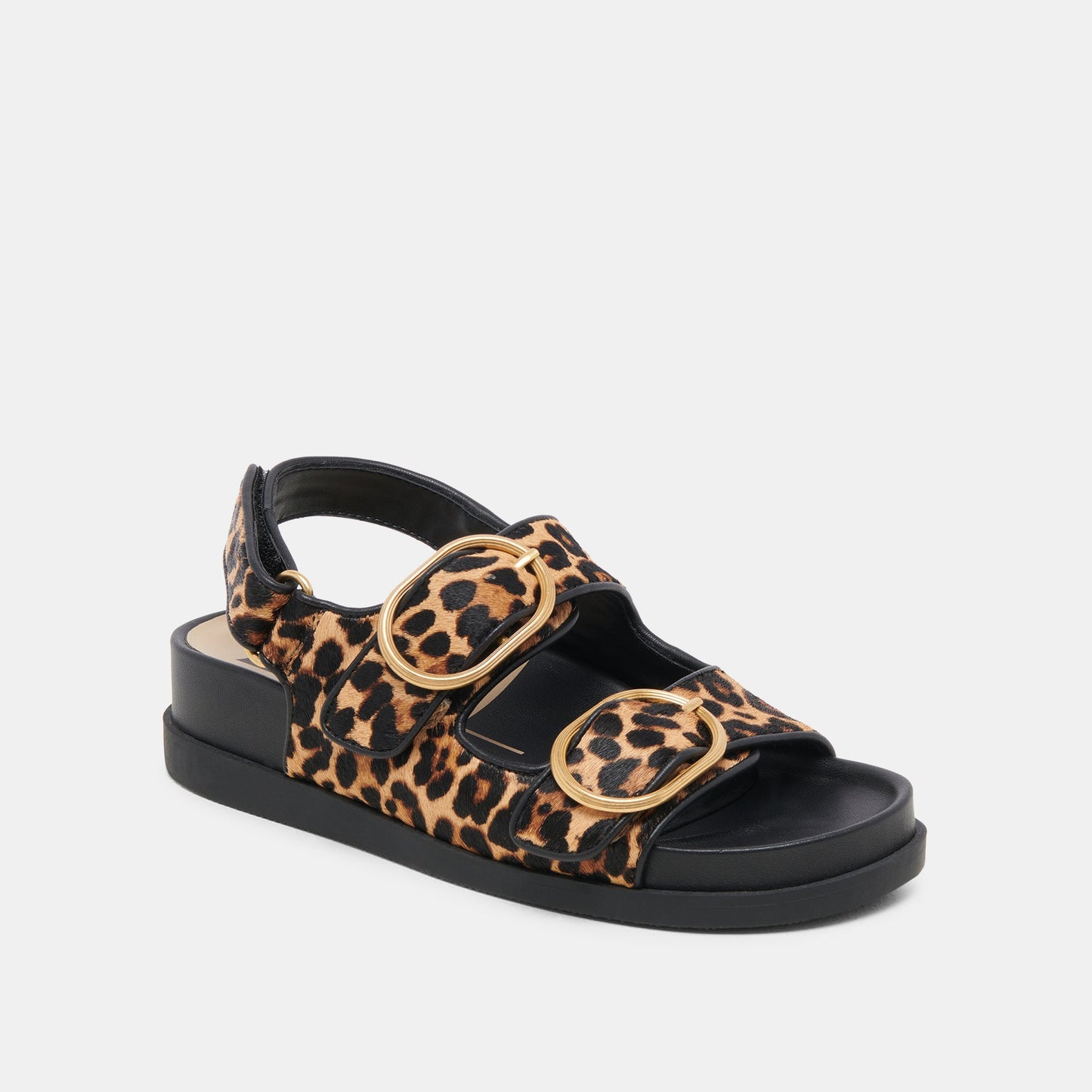 STARLA SANDALS LEOPARD BLACK CALF HAIR - Dolce Vita