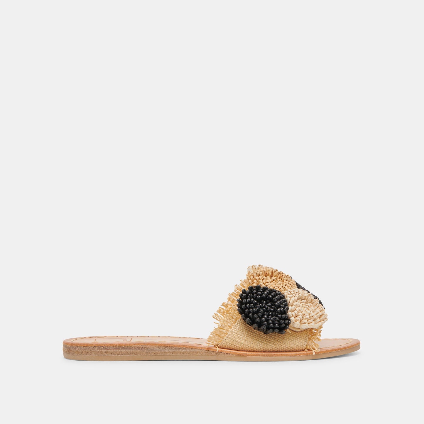 DANELA SANDALS BLACK NATURAL RAFFIA - Dolce Vita