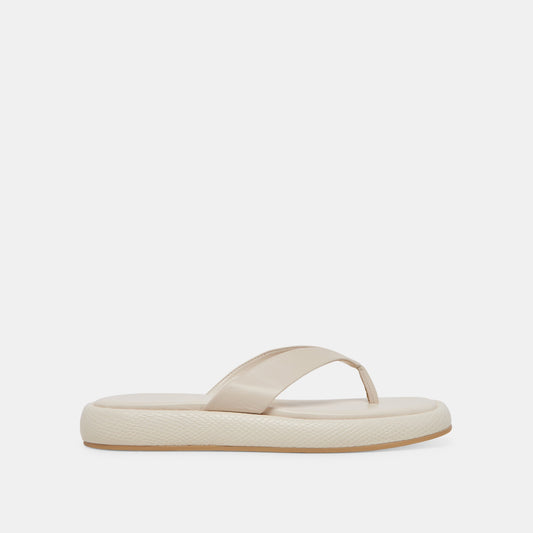 ADIN SANDALS IVORY LEATHER - Dolce Vita
