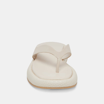ADIN SANDALS IVORY LEATHER - Dolce Vita