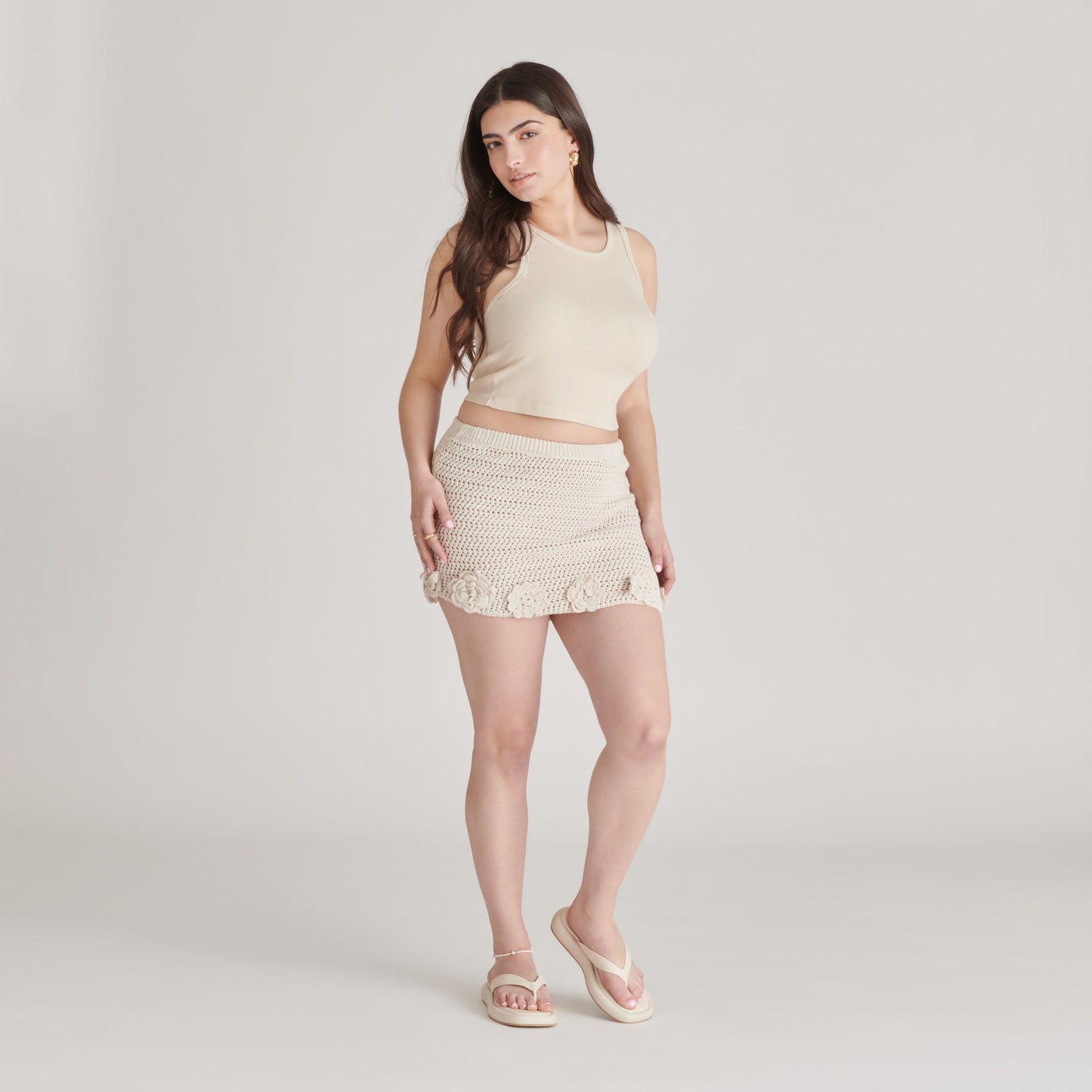 ADIN SANDALS IVORY LEATHER - Dolce Vita